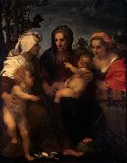 Andrea del Sarto Elisabeth and John the Baptist oil painting reproduction